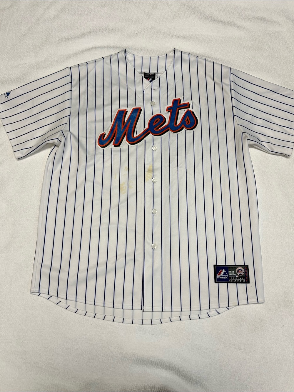 2009 Majestic New York Mets David Wright #5 Pinstripe Jersey ⚾